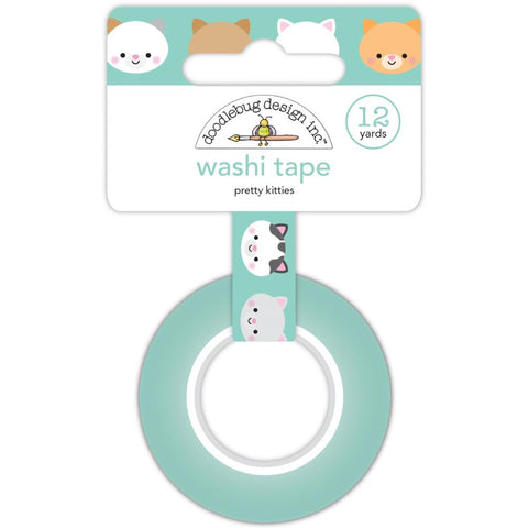 Pretty Kitty - Doodlebug - Washi Tape 15mmX12yd -  Pretty Kitties