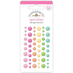 Hello Again - Doodlebug - Sprinkles Adhesive Enamel Dots - Hello Again Assortment