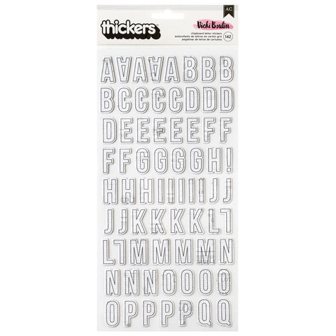 Vicki Boutin - Mixed Media - Thickers Stickers 142/Pkg - Alpha (4053)