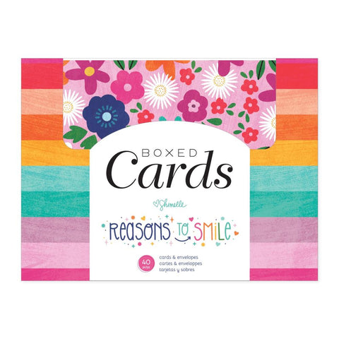 Reasons To Smile - Shimelle  - A2 Cards W/Envelopes (4.375"X5.75") 40/Box (6477)