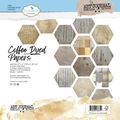 Elizabeth Craft Designs - Double-Sided Cardstock Pack 12"X12" - Coffee Dyed (8659)