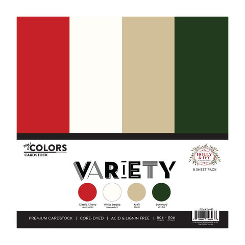 Holly & Ivy - PhotoPlay - 12"X12" Cardstock Variety Pack 8/Pkg