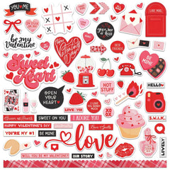 Love Notes (2025) - PhotoPlay - Cardstock Stickers 12"X12" - Elements