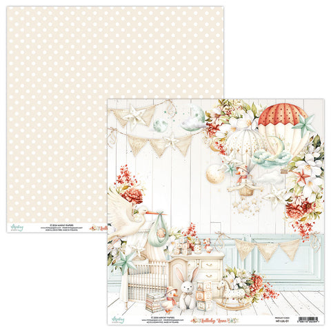 Lullaby Lane - Mintay Papers - 12"x12" Double-sided Patterned Paper - Paper 01