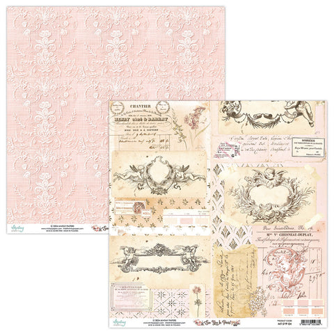 See You In Paris - Mintay Papers - 12"x12" Double-sided Patterned Paper - Paper 04