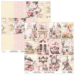 See You In Paris - Mintay Papers - 12"x12" Double-sided Patterned Paper - Paper 06