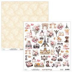 See You In Paris - Mintay Papers - 12"x12" Double-sided Patterned Paper - Paper 09