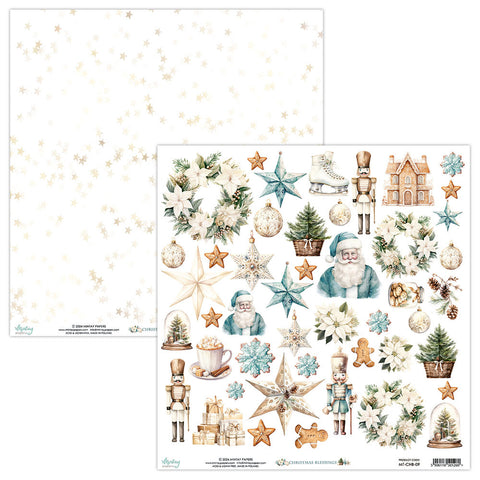 Christmas Blessings - Mintay Papers - Double-sided 12"x12" Patterned Paper - Elements 09