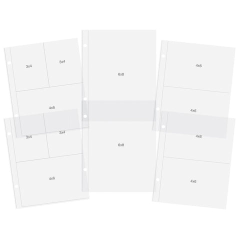 Simple Stories - Sn@p! Pocket Pages For 6"X8" Binders 10/Pkg - Variety Pack (10439)