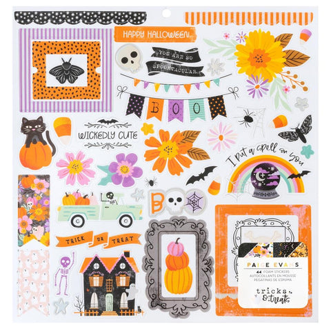 Tricks & Treats - Paige Evans - 12"X12" Foam Sticker Sheet (8756)