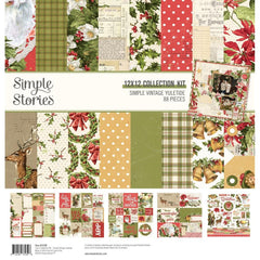 Simple Vintage Yuletide -Simple Stories - Collection Kit 12"X12"