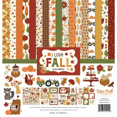 I Love Fall - Echo Park - Collection Kit 12"X12"