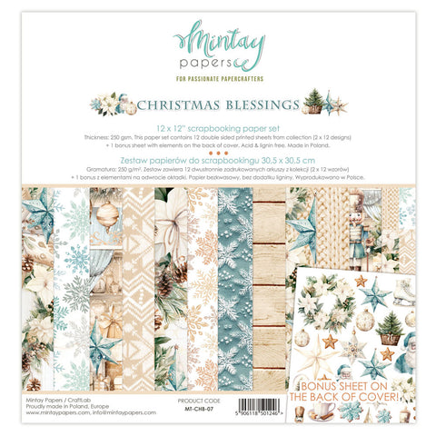 Christmas Blessings - Mintay Papers - 12"x12" Paper Set