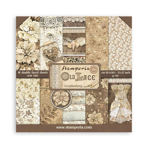 Old Lace - Stamperia - 12"x12" Paper Pad (2000)