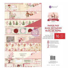 25 & Peppermint - Prima Marketing - Double-Sided Paper Pad 12"X12" 16/Pkg