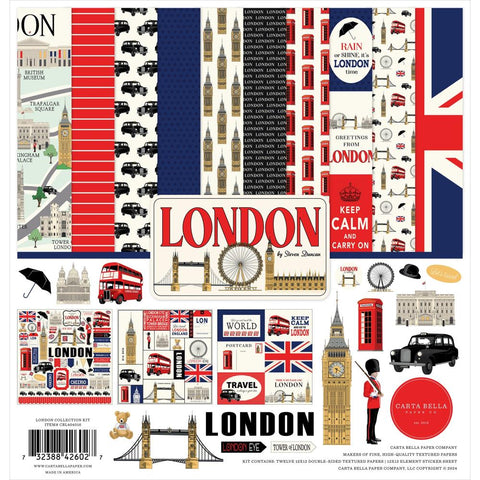 London - Carta Bella - Collection Kit 12"X12"