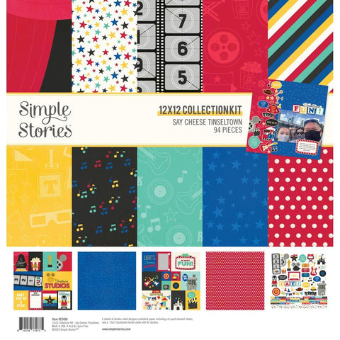 Say Cheese Tinseltown - Simple Stories - Collection Kit 12"X12"