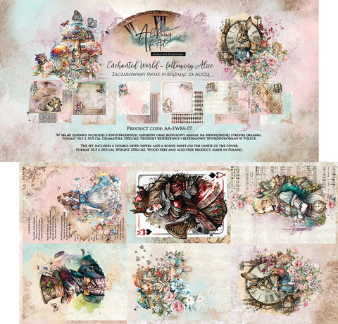 Enchanted World: Following Alice - Alchemy of Art - 12"x12" Paper Collection (0216)