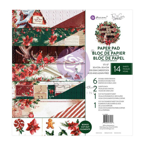 From The North Pole - Prima Marketing - Double-Sided Paper Pad 12"X12" 26/Pkg