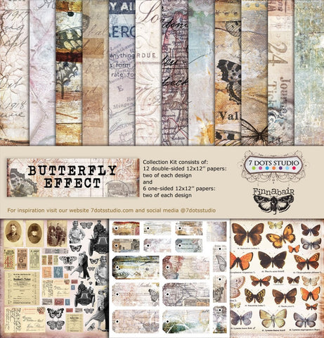 Butterfly Effect - 7 Dots Studios (Finnabair) - 12"x12" Collection Kit (1141)