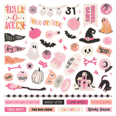 Lil' Boo Thing - PhotoPlay - 12"x12" Cardstock Sticker - Elements