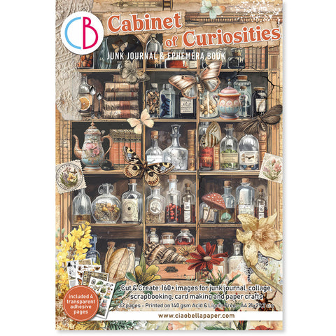 Cabinet of Curiosities - Ciao Bella - Junk Journal & Ephemera Book, A4 (32 Pages) (9532)