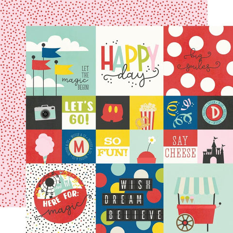 Say Cheese Magic - Simple Stories - Double-Sided Cardstock 12"X12" - 2"x2"/4"x4" Elements