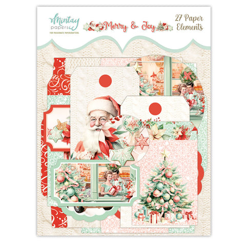 Merry & Joy - Mintay Papers - Paper Elements (27pc) (1543)