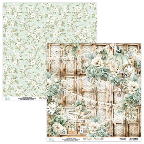 Rustic Charms - Mintay Papers - 12"x12" Patterned Paper - Paper 02