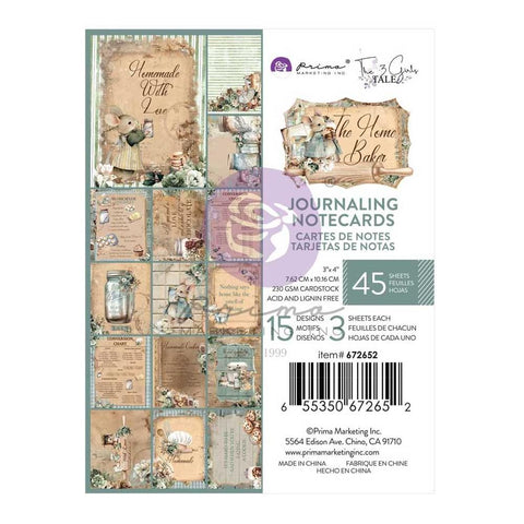 The Home Baker - Prima Marketing - Journaling Cards 3"X4" 45/Pkg