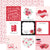 Valentine's Day - Echo Park - Double-Sided Cardstock 12"X12" - 4"x4" Journaling Cards