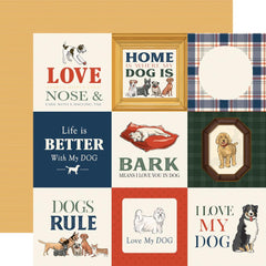 Best In Show - Carta Bella - Double-Sided Cardstock 12"X12" - 4"x4" Journaling Elements