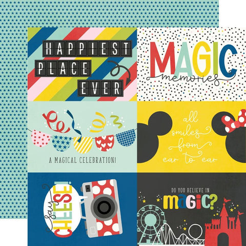 Say Cheese Magic - Simple Stories - Double-Sided Cardstock 12"X12" - 4"x6" Elements