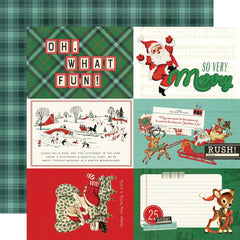 Simple Vintage Holly Jolly - Simple Stories - Double-Sided Cardstock 12"X12" - 4"x6" Elements