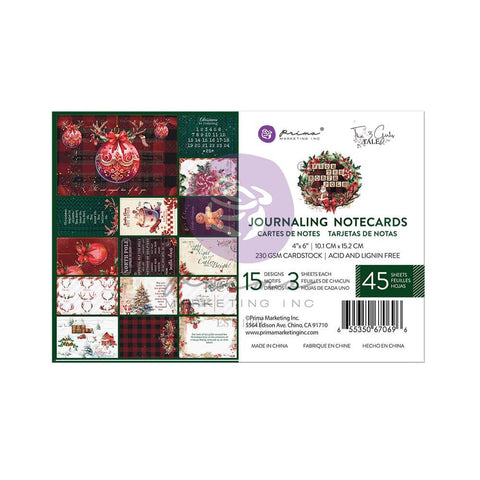 From The North Pole - Prima Marketing - Journaling Cards 4"X6" 45/Pkg