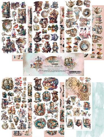 Enchanted World: Following Alice - Alchemy of Art - 6"x12" Extras Paper Set (0247)