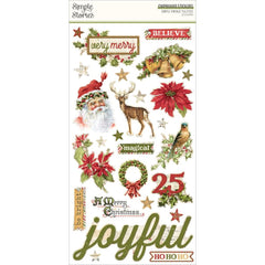 Simple Vintage Yuletide -Simple Stories - 6"X12" Chipboard Stickers