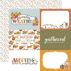 Sweater Weather - Echo Park - Double-Sided Cardstock 12"X12" - 6"x4" Journaling Cards