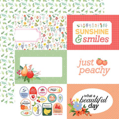 Fruit Stand - Carta Bella - Double-Sided Cardstock 12"X12" - 6"x4" Journal Cards