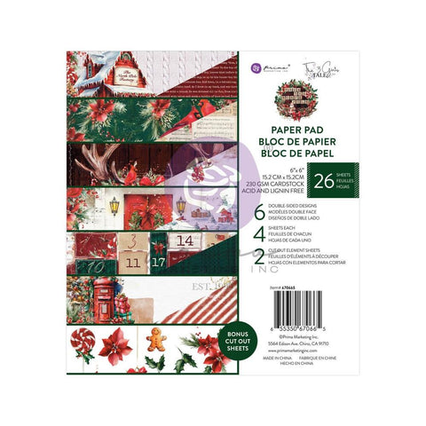 From The North Pole - Prima Marketing - Double-Sided Paper Pad 6"X6" 26/Pkg