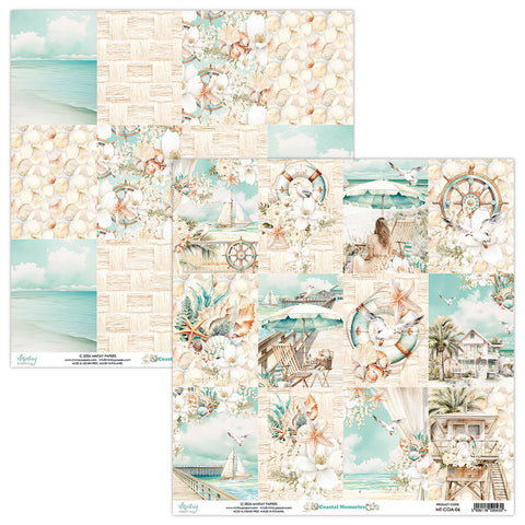 Coastal Memories - Mintay Papers - 12X12 Patterned Paper -Paper 06