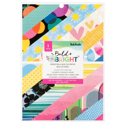 Bold & Bright - Vicki Boutin - Paper Pad 6"X8" 36/pkg