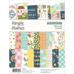 Fresh Air - Simple Stories - Double-Sided Paper Pad 6"X8" 24/Pkg