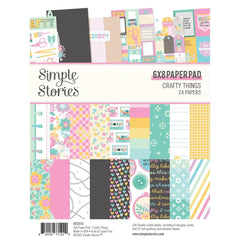 Crafty Things -Simple Stories - Double-Sided Paper Pad 6"X8" 24/Pkg