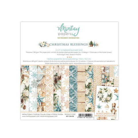 Christmas Blessings - Mintay Papers - 6"x6" Paper Pad