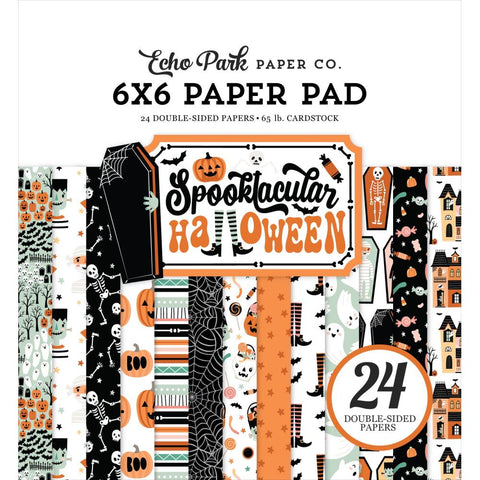 Spooktacular Halloween - Echo Park - Double-Sided Cardstock Paper Pad 6"X6"