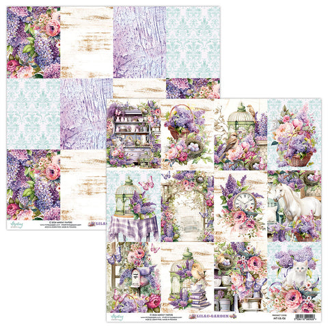 Lilac Garden - Mintay Papers - 12"x12" Patterned Paper - Paper 06