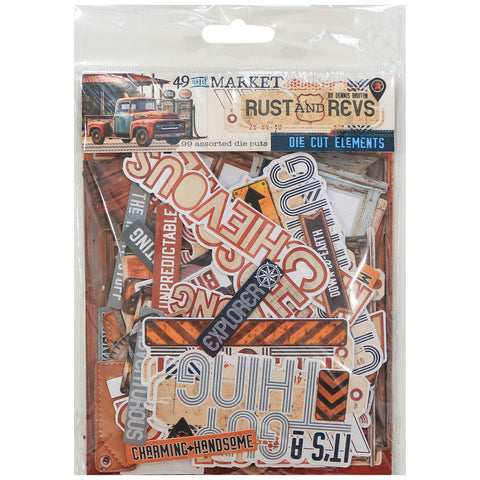 Rust & Revs - 49 & Market - Die-Cuts Elements Pack - Ephemera (9123)