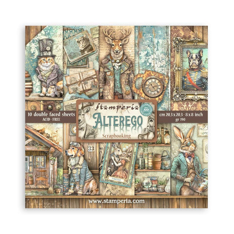 Alterego - Stamperia - 8"x8" Paper Pad (8153)