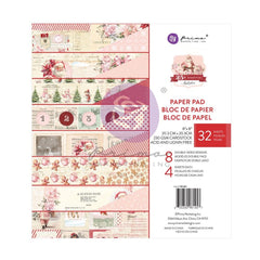 25 & Peppermint - Prima Marketing - Double-Sided Paper Pad 8"X8" 32/Pkg